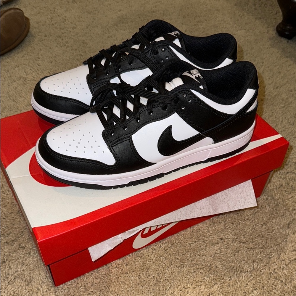 Nike Black and White Classic Dunk Sneakers
